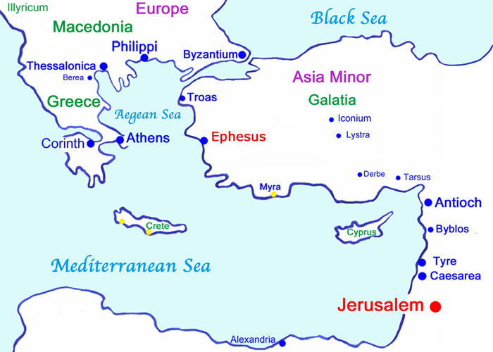 Ephesus Map